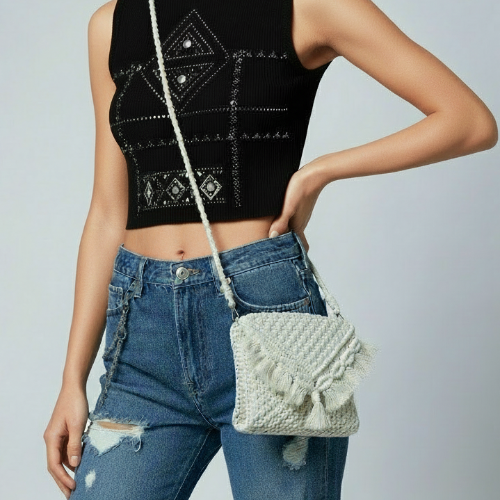 Handmade Macrame Sling Bag